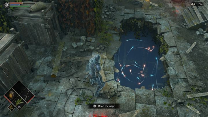 Uważajcie przy tym na dziurę, która ukazuje latające dusze - Demons Souls Remake: Bramy Boletarii (1-1) - solucja, opis przejścia - Demons Souls Remake - poradnik do gry