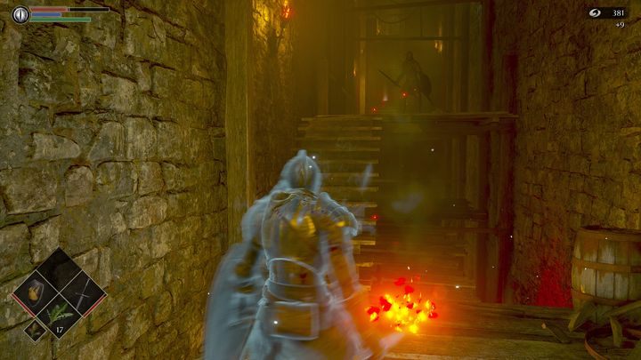 Idąc w górę, spotkacie kolejnego przeciwnika rzucającego bombami - Demons Souls Remake: Bramy Boletarii (1-1) - solucja, opis przejścia - Demons Souls Remake - poradnik do gry