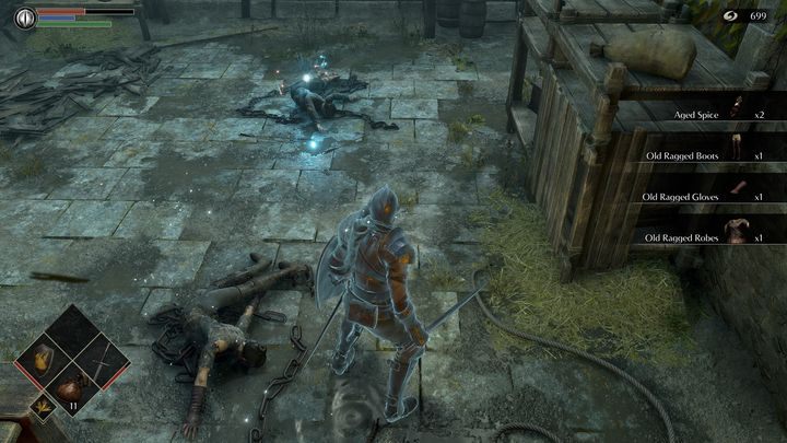 Idźcie kawałek dalej, aby podnieść kilka nowych przedmiotów - Demons Souls Remake: Bramy Boletarii (1-1) - solucja, opis przejścia - Demons Souls Remake - poradnik do gry