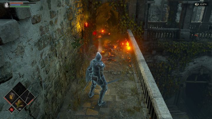 Gdy już będziecie na górze na schodach, idźcie w stronę mgły, którą widzieliście wcześniej i przejdźcie przez nią - Demons Souls Remake: Bramy Boletarii (1-1) - solucja, opis przejścia - Demons Souls Remake - poradnik do gry