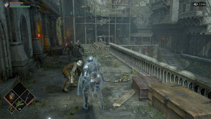 Za chwilę napotkacie trzech wrogów, spróbujcie zabić ich po kolei - Demons Souls Remake: Bramy Boletarii (1-1) - solucja, opis przejścia - Demons Souls Remake - poradnik do gry