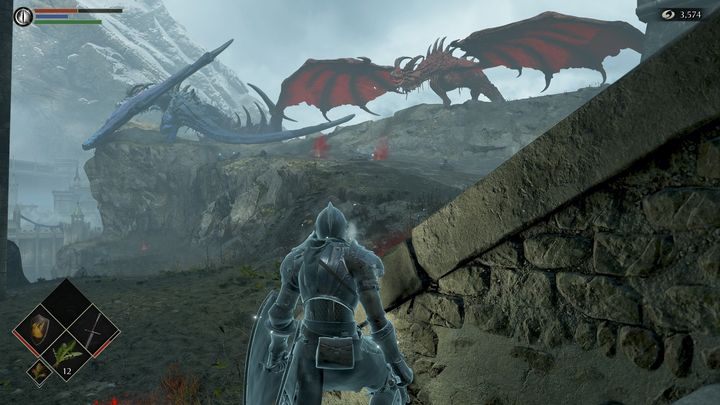 Udając się w lewo, na tym poziomie najprawdopodobniej zostaniecie zabici po jednym ognistym ataku smoka - Demons Souls Remake: Bramy Boletarii (1-1) - solucja, opis przejścia - Demons Souls Remake - poradnik do gry