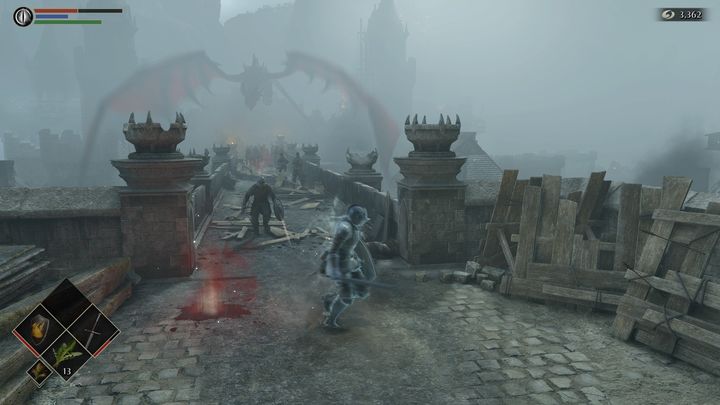 Idąc natomiast w stronę mostu, zobaczycie bardzo dużą liczbę żołnierzy - Demons Souls Remake: Bramy Boletarii (1-1) - solucja, opis przejścia - Demons Souls Remake - poradnik do gry