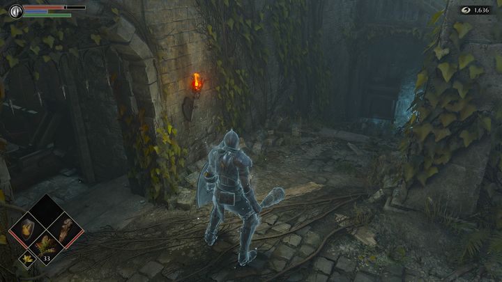 Następnie zejdźcie po schodach, aby podnieść przedmiot - Demons Souls Remake: Bramy Boletarii (1-1) - solucja, opis przejścia - Demons Souls Remake - poradnik do gry