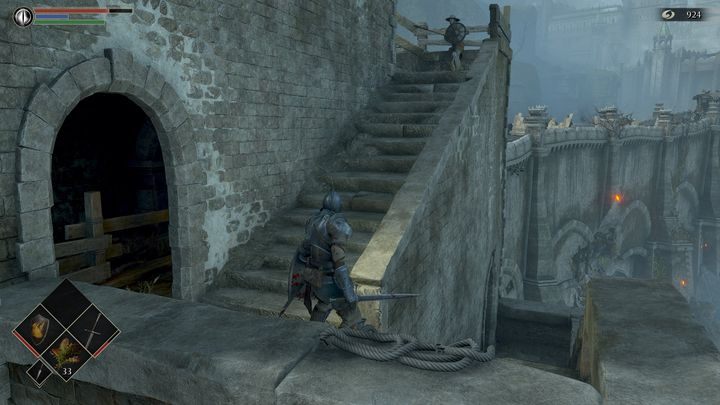 Najpierw idźcie w górę, jednakże uważajcie na kilku standardowych przeciwników - Demons Souls Remake: Ścieżka Pana (1-2) - solucja, opis przejścia - Demons Souls Remake - poradnik do gry