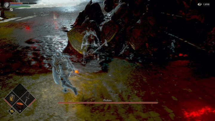 Dobrze mieć wyekwipowaną broń, która ma duży zasięg ataku - Demons Souls Remake: Falanga - boss, jak pokonać? - Demons Souls Remake - poradnik do gry