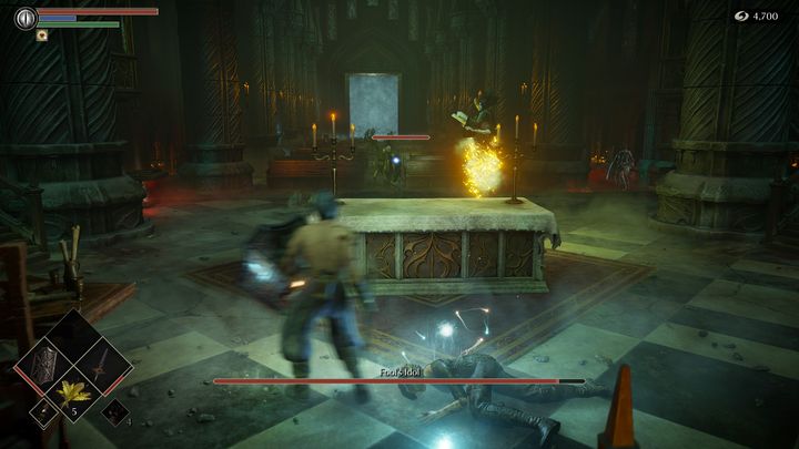 Walcząc z bossem, warto podnieść w trakcie walki przedmiot, który znajduje się za ołtarzem - Demons Souls Remake: Bożek Głupca - boss, jak pokonać? - Demons Souls Remake - poradnik do gry
