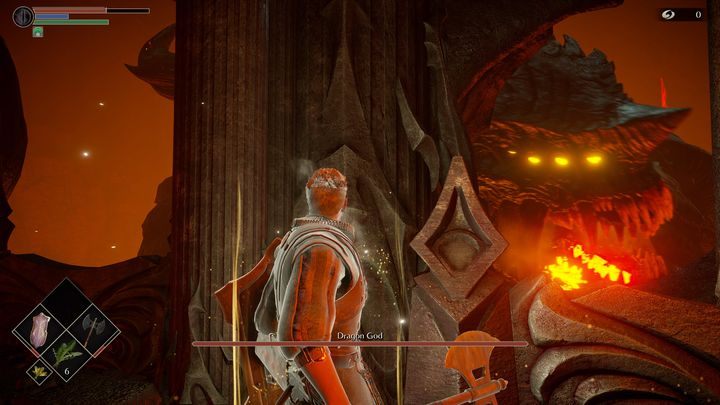 Na początku przeczekajcie aż boss uderzy w arenę - Demons Souls Remake: Smoczy Bóg - boss, jak pokonać? - Demons Souls Remake - poradnik do gry