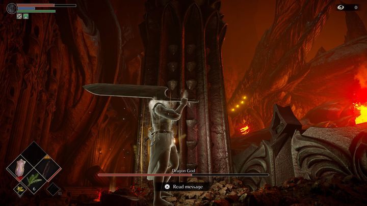 Waszym zadaniem jest przechodzenie od filaru do filaru, niszcząc przy okazji jedną z przeszkód - Demons Souls Remake: Smoczy Bóg - boss, jak pokonać? - Demons Souls Remake - poradnik do gry