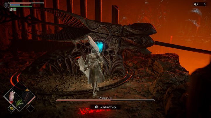 Gdy już wejdziecie na samą górę, zobaczycie kolejną katapultę - Demons Souls Remake: Smoczy Bóg - boss, jak pokonać? - Demons Souls Remake - poradnik do gry