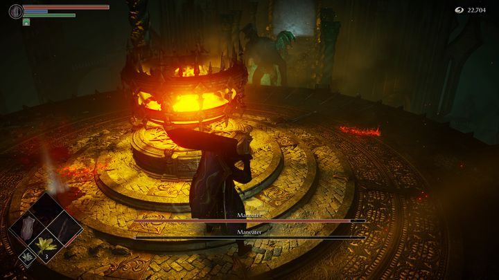 Jeśli posiadacie tarczę o dużej odporności, możecie zablokować praktycznie wszystkie jego ataki, poza szarżą, która zadaje olbrzymie obrażenia - Demons Souls Remake: Ludojad - boss, jak pokonać? - Demons Souls Remake - poradnik do gry