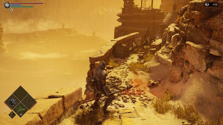 Po lewej stronie zauważycie pierwszą jaszczurkę, zabijcie ją, następnie udajcie się dalej, niszcząc drewniane obiekty, i podnieście przedmiot - Demons Souls Remake: Kuźnie (2-1) - solucja, opis przejścia - Demons Souls Remake - poradnik do gry