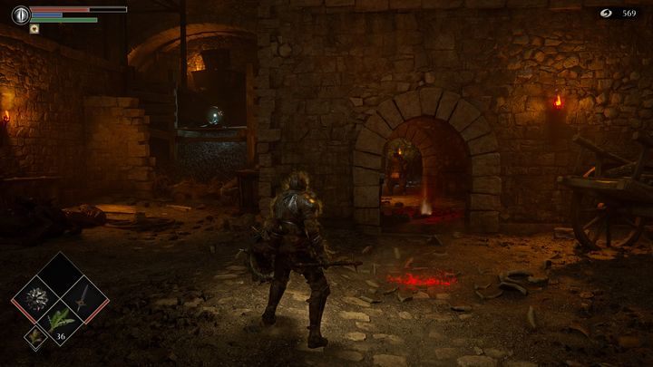 Następnie udajcie się do środka budynku po prawej stronie - Demons Souls Remake: Kuźnie (2-1) - solucja, opis przejścia - Demons Souls Remake - poradnik do gry