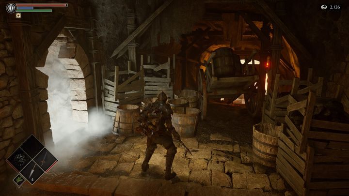 Na schodach napotkacie kolejnych przeciwników - Demons Souls Remake: Kuźnie (2-1) - solucja, opis przejścia - Demons Souls Remake - poradnik do gry