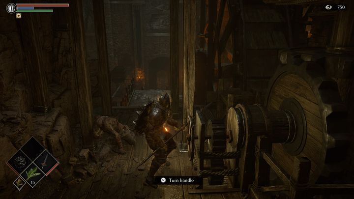 Na samym dole napotkacie kolejnych wrogów z kilofami - Demons Souls Remake: Kuźnie (2-1) - solucja, opis przejścia - Demons Souls Remake - poradnik do gry