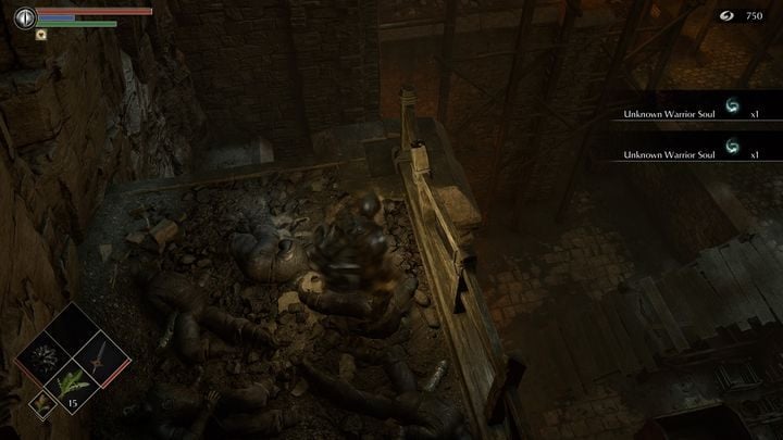 Przy wyjściu, zejdźcie schodami - Demons Souls Remake: Kuźnie (2-1) - solucja, opis przejścia - Demons Souls Remake - poradnik do gry