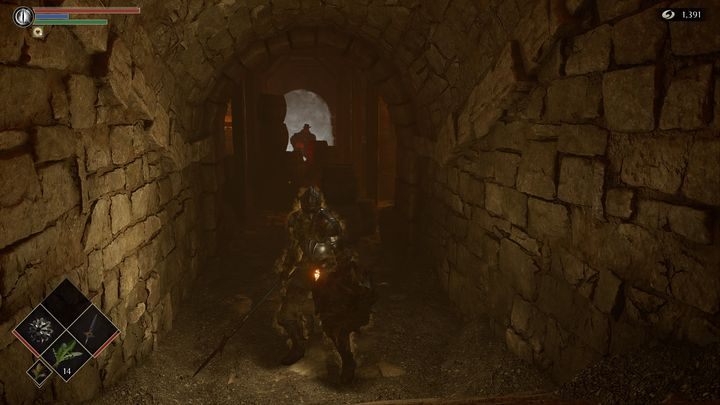 Pozwólcie mu wystrzelić kilka kul ognia, tak aby zniszczył beczki - Demons Souls Remake: Kuźnie (2-1) - solucja, opis przejścia - Demons Souls Remake - poradnik do gry