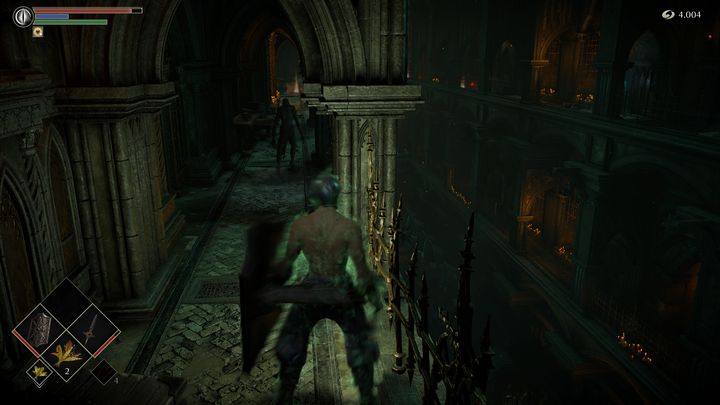 Na wyższym piętrze napotkacie jednego przeciwnika - Demons Souls Remake: Więzienie Nadziei (3-1) - solucja, opis przejścia - Demons Souls Remake - poradnik do gry