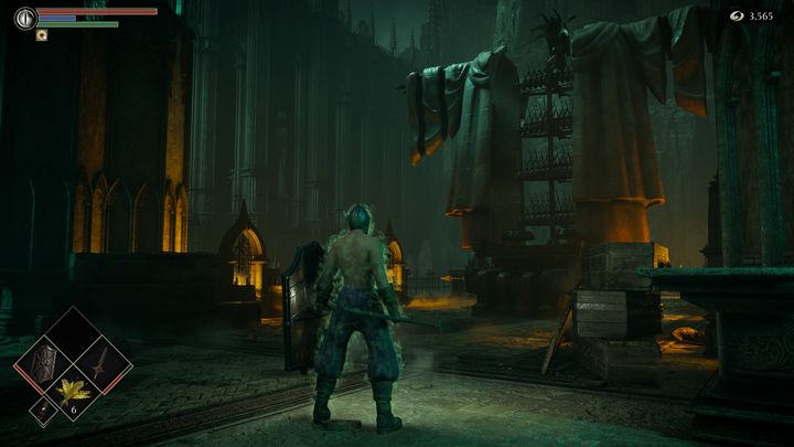 Przechodząc przez mgłę, będziecie po drugiej stronie mostu, za rzeźbą, która ostrzeliwała most - Demons Souls Remake: Więzienie Nadziei (3-1) - solucja, opis przejścia - Demons Souls Remake - poradnik do gry