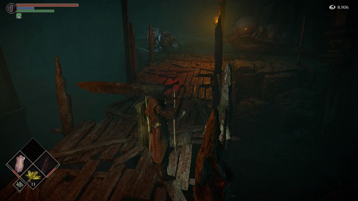 Trzymając się lewej strony pomostu, dojdziecie do lokacji, gdzie napotkacie kolejnych wrogów - Demons Souls Remake: Górna Latria (3-2) - solucja, opis przejścia - Demons Souls Remake - poradnik do gry