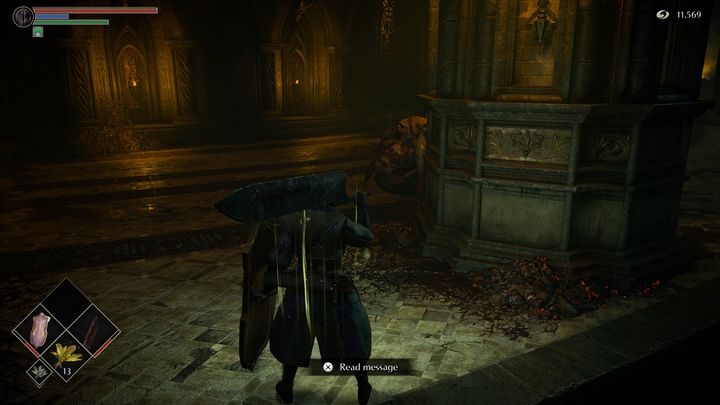 Po pokonaniu maga powinniście znaleźć się niedaleko filarów - Demons Souls Remake: Górna Latria (3-2) - solucja, opis przejścia - Demons Souls Remake - poradnik do gry