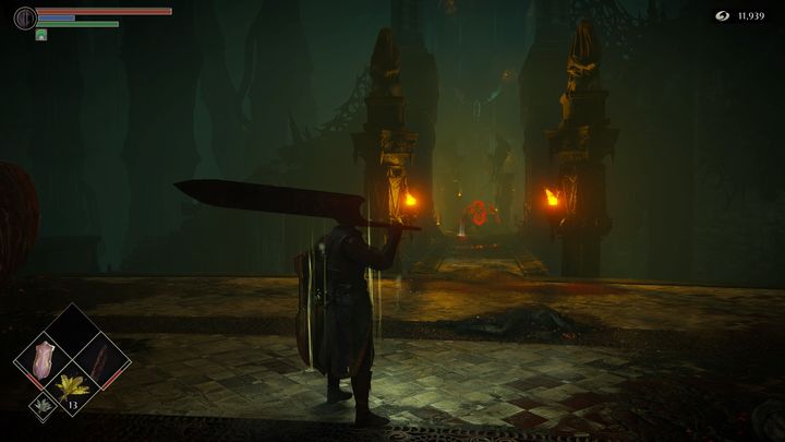 Uważajcie na moście, gdyż znajduje się tam sporo gargulców, w tym taki, który korzysta z kuszy - Demons Souls Remake: Górna Latria (3-2) - solucja, opis przejścia - Demons Souls Remake - poradnik do gry