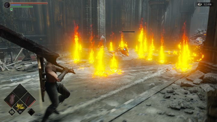 Uważajcie również na atak magiczny, którym może się posłużyć - Demons Souls Remake: Wieża Króla (1-4) - solucja, opis przejścia - Demons Souls Remake - poradnik do gry