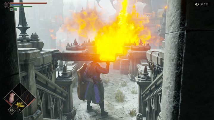 Gdy już przejdziecie na drugi koniec, wejdźcie do środka, tam będziecie bezpieczni - Demons Souls Remake: Wieża Króla (1-4) - solucja, opis przejścia - Demons Souls Remake - poradnik do gry