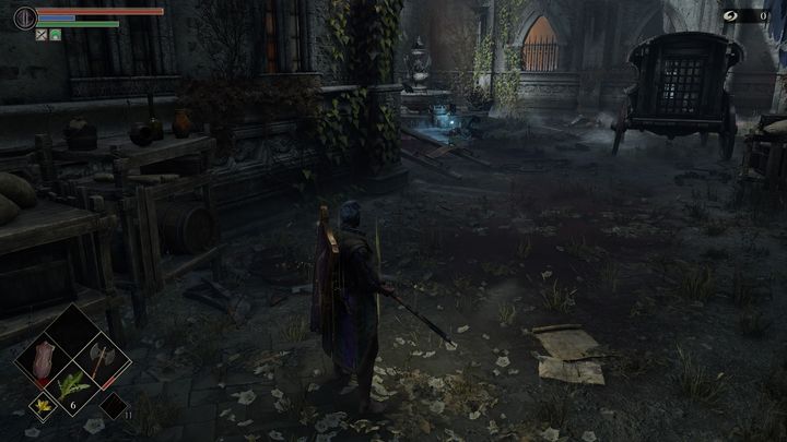 Po przejściu przez bramę, znajdziecie się we wewnętrznej części dziedzińca - Demons Souls Remake: Wewnętrzny Dziedziniec (1-3) - solucja, opis przejścia - Demons Souls Remake - poradnik do gry