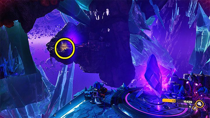 Sekret możecie zdobyć w wariancie świata po katakliźmie, przy czym musicie rozpocząć we wschodniej części wymiaru przed kataklizmem - Ratchet & Clank Rift Apart: Blizar Prime - znajdźki, lista wszystkich, mapa - Ratchet & Clank Rift Apart - poradnik do gry