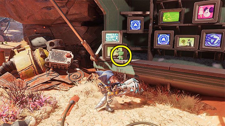 Miś znajduje się na terenie wioski w południowej części mapy - Ratchet & Clank Rift Apart: Torren IV - znajdźki, lista wszystkich, mapa - Ratchet & Clank Rift Apart - poradnik do gry