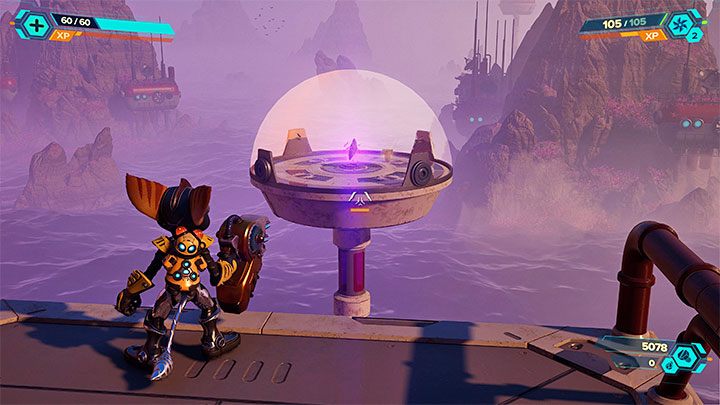 Ta śrubka znajduje się w sekcji Powierzchnia - gorąca planeta, czyli tej, w której rozpoczyna się eksplorację planety Cordelion - Ratchet & Clank Rift Apart: Cordelion - znajdźki, lista wszystkich, mapa - Ratchet & Clank Rift Apart - poradnik do gry