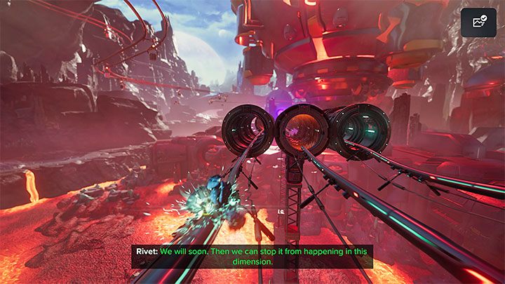 Podczas rozgrywania sceny z używania szyn możecie opcjonalnie niszczyć mijane po drodze skrzynki - Ratchet & Clank Rift Apart: Naprawienie anomalii i dotarcie do wiertła - solucja - Ratchet & Clank Rift Apart - poradnik do gry