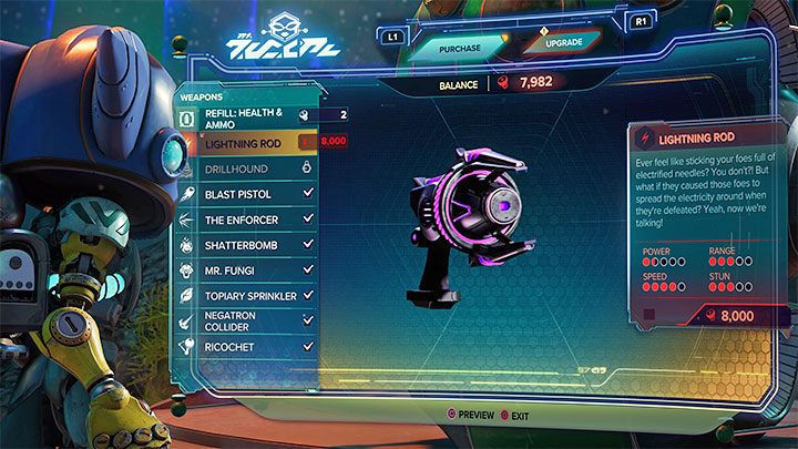 Pioruner kosztuje 8000 śrubek - Ratchet & Clank Rift Apart: Bronie - lista - Ratchet & Clank Rift Apart - poradnik do gry