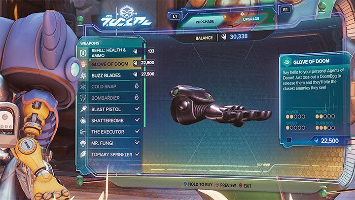Rękawica Zagłady kosztuje 22500 śrubek - Ratchet & Clank Rift Apart: Bronie - lista - Ratchet & Clank Rift Apart - poradnik do gry