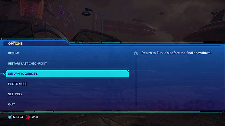Dodatkowa informacja - Gra umożliwia również anulowanie finału po tym jak go rozpoczniecie - Ratchet & Clank Rift Apart: Punkt bez powrotu - czy jest? - Ratchet & Clank Rift Apart - poradnik do gry