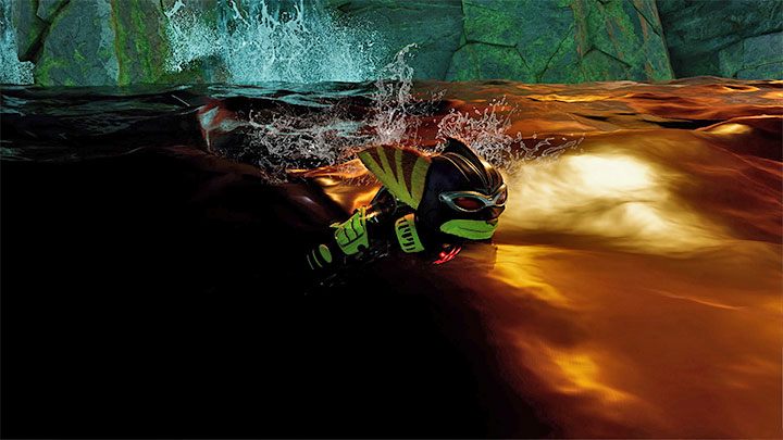 Gra w kilku miejscach pozwoli swobodnie pływać - miejsce z powyższego obrazka dotyczy planety Ardolis odwiedzanej w dalszej fazie kampanii - Ratchet & Clank Rift Apart: Pływanie - czy jest w grze? - Ratchet & Clank Rift Apart - poradnik do gry