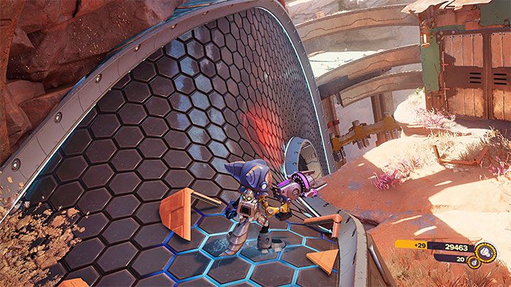 Magnebuty można używać wyłącznie do chodzenia po magnetycznych ścieżkach - możecie odnajdywać je w różnych miejscach w większości odwiedzanych lokacji - Ratchet & Clank Rift Apart: Magnebuty - jak używać? - Ratchet & Clank Rift Apart - poradnik do gry