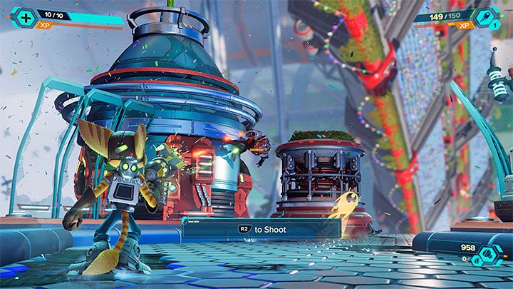 W kolejnej części parady będziecie mogli przetestować działanie magnebutów znanych z poprzednich gier z serii Ratchet & Clank - Ratchet & Clank Rift Apart: Parada - solucja, opis przejścia - Ratchet & Clank Rift Apart - poradnik do gry