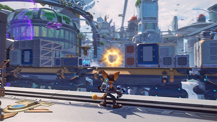 Pozbądźcie się na początek nowych wrogów - Ratchet & Clank Rift Apart: Pościg za doktorem Nefariousem - solucja - Ratchet & Clank Rift Apart - poradnik do gry