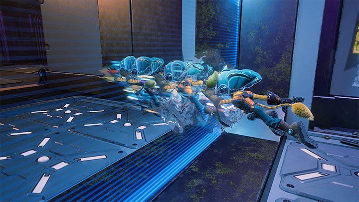 Niezależnie od tego czy zajęliście się opcjonalną eksploracją czy też nie musicie wznowić zmagania w miejscu, w którym Ratchet doścignął wcześniej Widmo - Ratchet & Clank Rift Apart: Podążanie za Widmem - solucja, opis przejścia - Ratchet & Clank Rift Apart - poradnik do gry