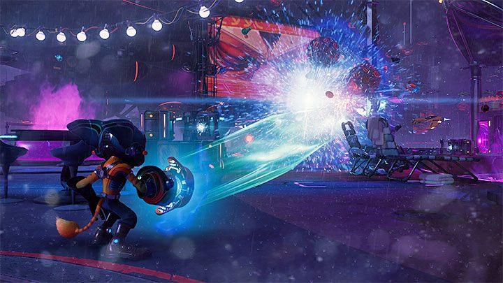 Tytuł nowego celu misji może być dość mylący, bo nie musicie martwić się o Widmo i o to, że sojusznik zostanie pokonany - Ratchet & Clank Rift Apart: Podążanie za Widmem - solucja, opis przejścia - Ratchet & Clank Rift Apart - poradnik do gry