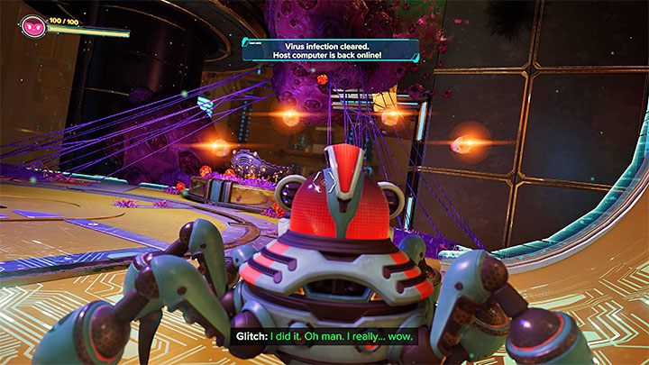 Dwa kolejne gniazda również łatwo jest zniszczyć - Ratchet & Clank Rift Apart: Zbadanie posągu Nefariousa - solucja - Ratchet & Clank Rift Apart - poradnik do gry