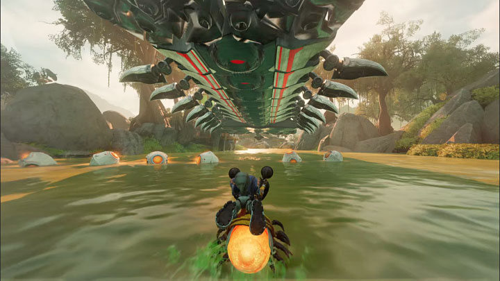 Po tym jak boss straci 50% punktów zdrowia załączy się cut-scenka - Ratchet & Clank Rift Apart: Pokonanie Troponogi i opuszczenie planety - solucja - Ratchet & Clank Rift Apart - poradnik do gry