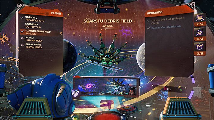 Po powrocie na statek kosmiczny macie 3 możliwości - Ratchet & Clank Rift Apart: Pokonanie potworów i Francois na arenie - solucja - Ratchet & Clank Rift Apart - poradnik do gry