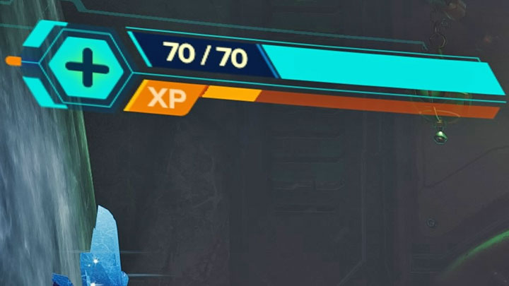 Gromadzone punkty doświadczenia widoczne są na pasku w lewym górnym rogu ekranu - Ratchet & Clank Rift Apart: XP - jak zdobywać? - Ratchet & Clank Rift Apart - poradnik do gry