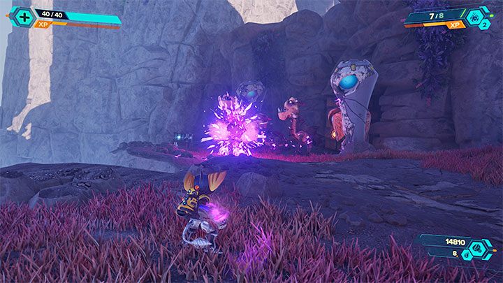 Kapliczka jest w południowej części mapy, obok jednej z kieszeni wymiarowych (inna kategoria sekretów gry) - Ratchet & Clank Rift Apart: Zdobycie wiedzy lombaków - solucja, kapliczki - Ratchet & Clank Rift Apart - poradnik do gry