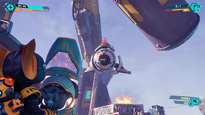 Jest to lokacja, w której czekają Was dość intensywne walki - Ratchet & Clank Rift Apart: Znalezienie schematów Wymiaromatu - solucja - Ratchet & Clank Rift Apart - poradnik do gry