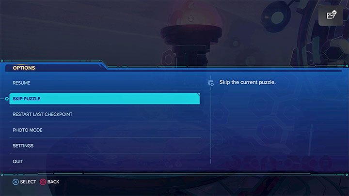 Warto zaznaczyć, że gra pozwala pominąć zagadki logiczne Clanka z poziomu menu pauzy - Ratchet & Clank Rift Apart: Clank, Sargasso - rozwiązania zagadek, lista - Ratchet & Clank Rift Apart - poradnik do gry