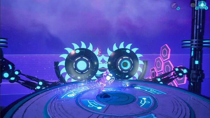Z ciężką sferą udajcie się na wprost i następnie w lewo - Ratchet & Clank Rift Apart: Clank, Blizar Prime - rozwiązania zagadek, lista - Ratchet & Clank Rift Apart - poradnik do gry